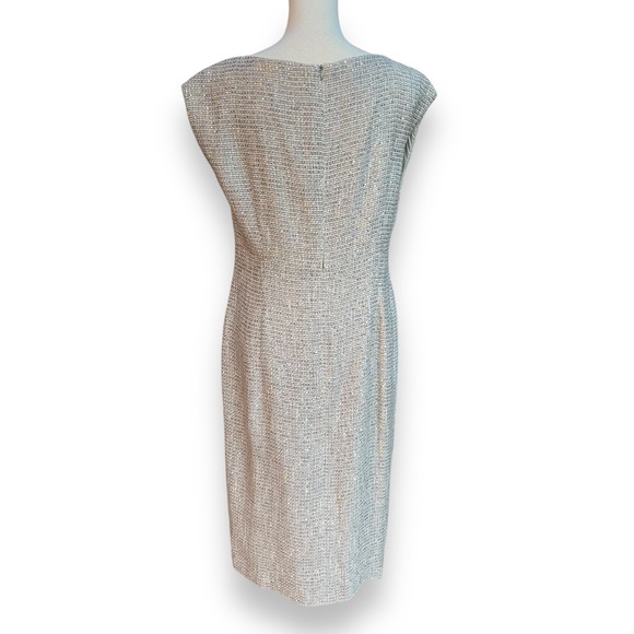 Escada Sequin Tweed Sheath Dress Size 40 Medium Cocktail Party Evening - Picture 4 of 6